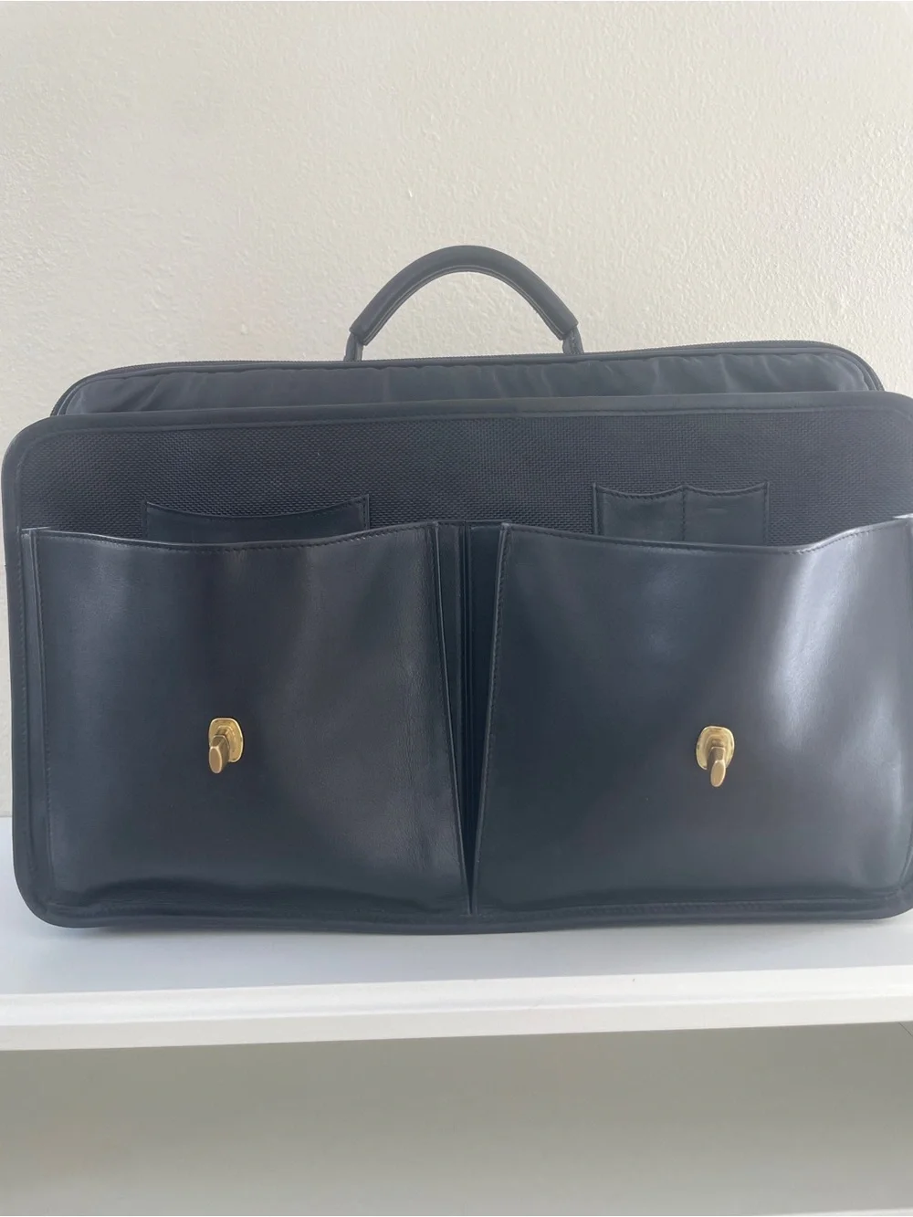 Vintage Coach Prescott Briefcase with Gold Hardware